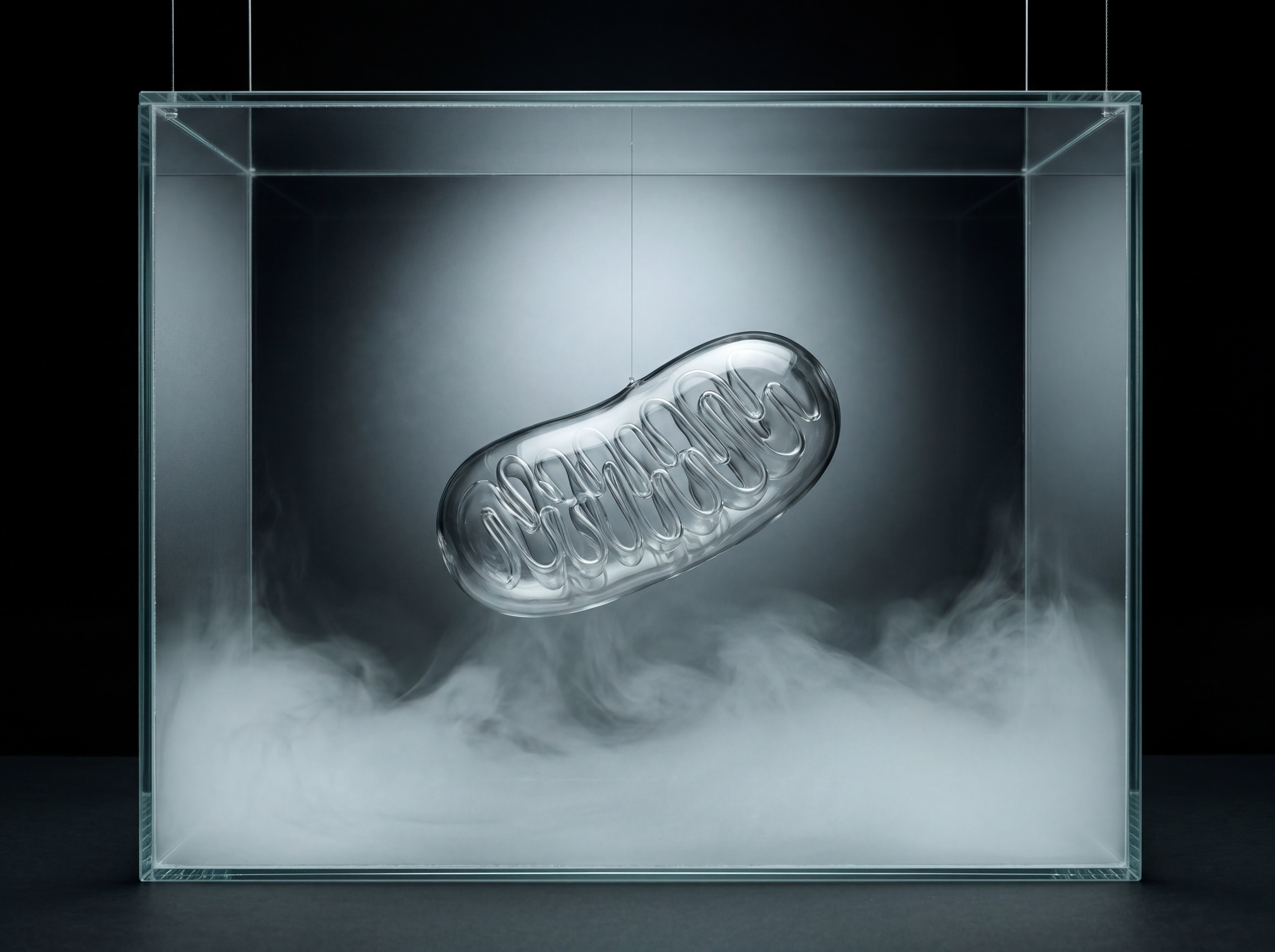 Editorial illustration of mitochondria