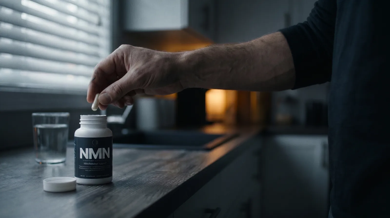 Stratus NMN bottle with two capsules