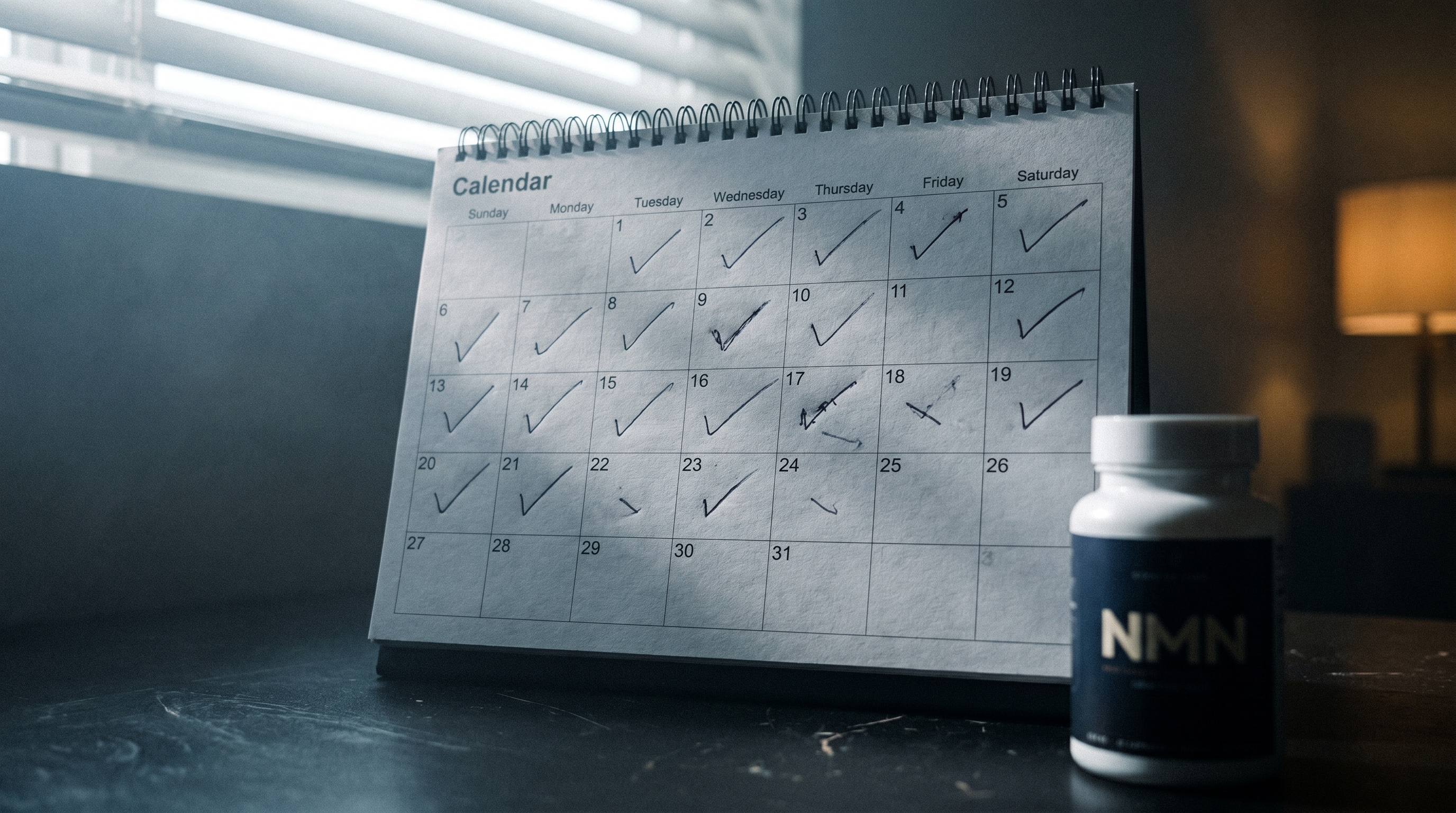 NAD+ recovery cycle visualization